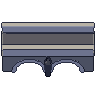 Moat bridge, pixel-art sprite