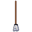 Mop, pixel-art sprite