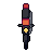 Motorbike, pixel-art sprite