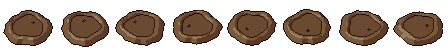Mud pool from all 8 sides, animated pixel art