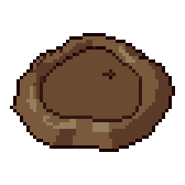 Mud pool, animated pixel-art GIF