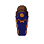 Mummy case, pixel-art sprite