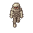 Mummy, pixel-art sprite