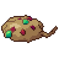 Net with floats, animated pixel-art GIF