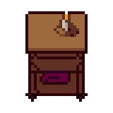 Bedside table, animated pixel-art GIF