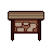 Notice board, pixel-art sprite
