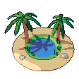 Oasis, pixel-art sprite