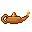 Oil lamp, pixel-art sprite