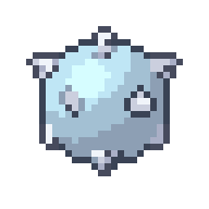 Ice orb, animated pixel-art GIF