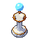 Orb pedestal, pixel-art sprite