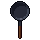 Frying pan, pixel-art sprite