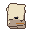 Paper stack, pixel-art sprite