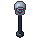 Parking meter, pixel-art sprite
