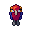 Parrot, pixel-art sprite