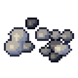 Pebbles, animated pixel-art GIF