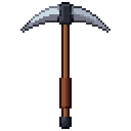 Pickaxe, animated pixel-art GIF
