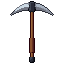 Pickaxe, pixel-art sprite