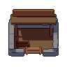 Pigsty, pixel-art sprite