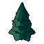 Small pine, pixel-art sprite