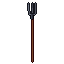 Pitchfork, pixel-art sprite