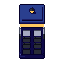 Police box, pixel-art sprite