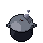 Cooking pot, pixel-art sprite