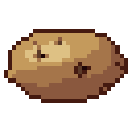 Potato, animated pixel-art GIF