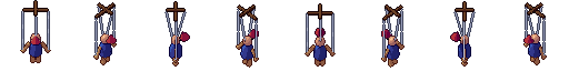 Puppet from all 8 sides, animated pixel art