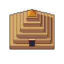 Pyramid, pixel-art sprite