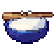 Rice bowl, animated pixel-art GIF