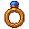 Gold ring, pixel-art sprite