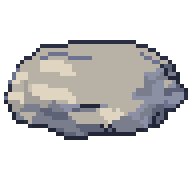 Flat rock, animated pixel-art GIF
