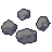 Rock set, pixel-art sprite