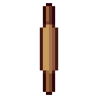 Rolling pin, animated pixel-art GIF