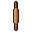 Rolling pin, pixel-art sprite