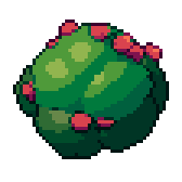 Rose bush, animated pixel-art GIF