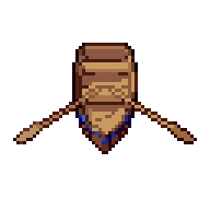 Rowboat, animated pixel-art GIF