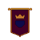 Royal tapestry, pixel-art sprite