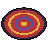 Round rug, pixel-art sprite