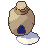 Flour sack, pixel-art sprite