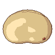 Sand dune, pixel-art sprite