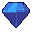 Sapphire, pixel-art sprite