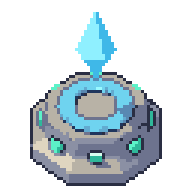 Save crystal, animated pixel-art GIF