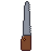 Hand saw, pixel-art sprite
