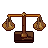 Merchant scales, pixel-art sprite