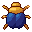 Scarab, pixel-art sprite