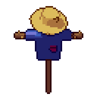 Scarecrow, animated pixel-art GIF