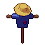 Scarecrow, pixel-art sprite