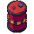 Fuel canister, pixel-art sprite