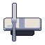 Medical bed, pixel-art sprite